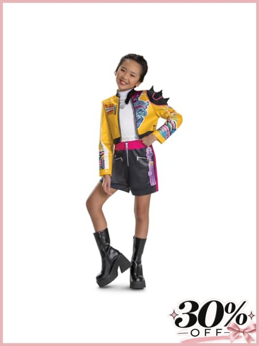 K-Pop Demon Hunters Rumi Kids Costume Jumpsuit and Top Set